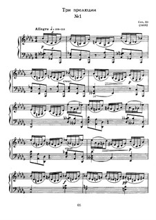 Three Preludes, Op.35: For piano by Alexander Scriabin