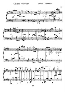 Sonata-Fantasia for Piano: For a single performer by Alexander Scriabin