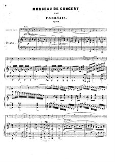 Concert Piece for Cello and Piano, Op.14: Concert Piece for Cello and Piano by Adrien-François Servais