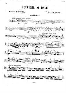 Souvenir de Bade. Grand Fantasia, Op.20: Souvenir de Bade. Grand Fantasia by Adrien-François Servais