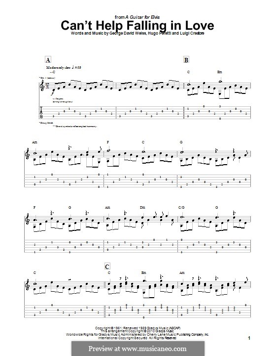 i cant help falling in love with you chords i cant help falling in love with you chords