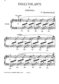 Fogli Volanti, Op.8: Fogli Volanti by Giovanni Sgambati