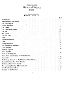 The Art of Singing: Complete set by William Shakespeare (tenor)