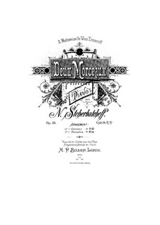 Two Pieces, Op.28: Two Pieces by Nikolai Shcherbachov