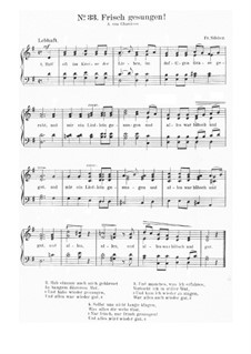 Frisch gesungen: Piano-vocal score by Friedrich Silcher