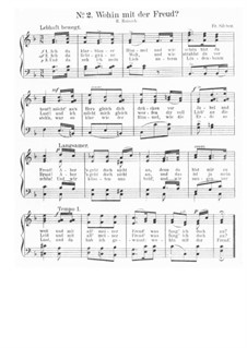 Ach du klarblauer Himmel: Piano-vocal score by Friedrich Silcher