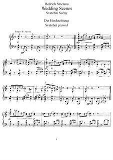 Svatební scény (Three Wedding Scenes), T.41: For piano by Bedřich Smetana