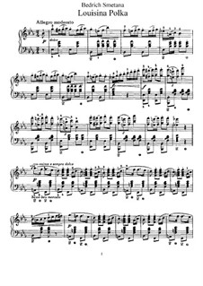 Louisina Polka, T.4: For piano by Bedřich Smetana