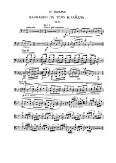 Variations on a Theme by Haydn, Op.56a: Excerpt for Bassoon by Johannes Brahms
