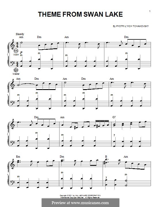 No.14 Scène: Arrangement for accordion (Theme) by Pyotr Tchaikovsky