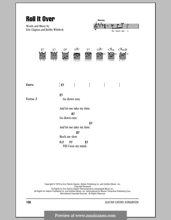 Roll It Over by B. Whitlock sheet music on MusicaNeo