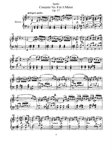 Concerto for Violin and Orchestra No.8 in A Minor, Op.47: Version for violin and piano by Louis Spohr