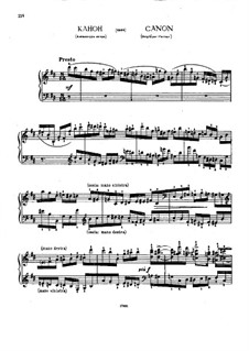 Canon in B Minor: Canon in B Minor by Alexei Stanchinsky