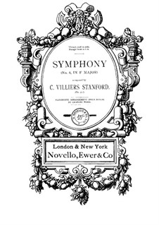 Symphony No.4 in F Major, Op.31: Symphony No.4 in F Major by Charles Villiers Stanford