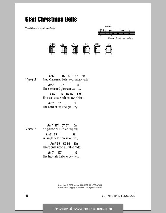 Glad Christmas Bells By Folklore Sheet Music On Musicaneo