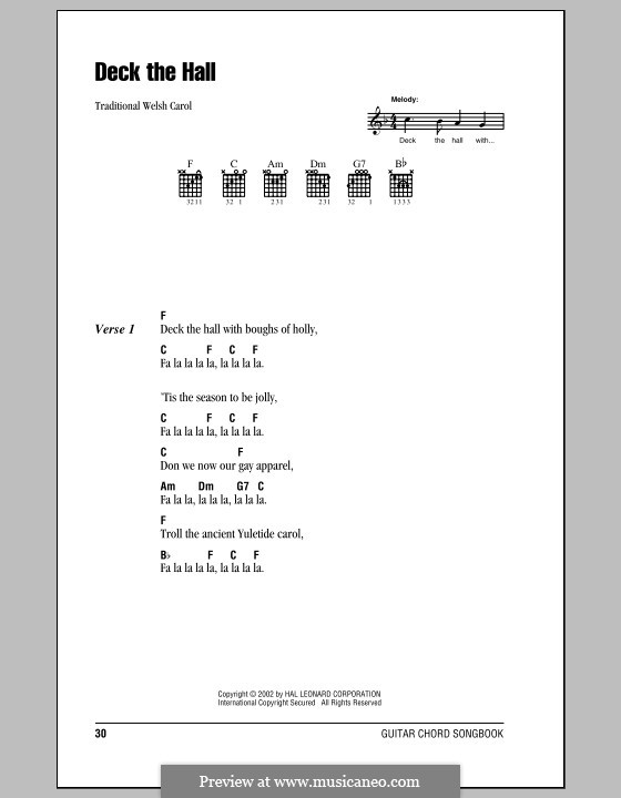 Vocal version: Lyrics and chords (with chord boxes) by folklore