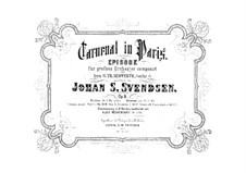 Carnival in Paris, Op.9: For orchestra by Johan Svendsen