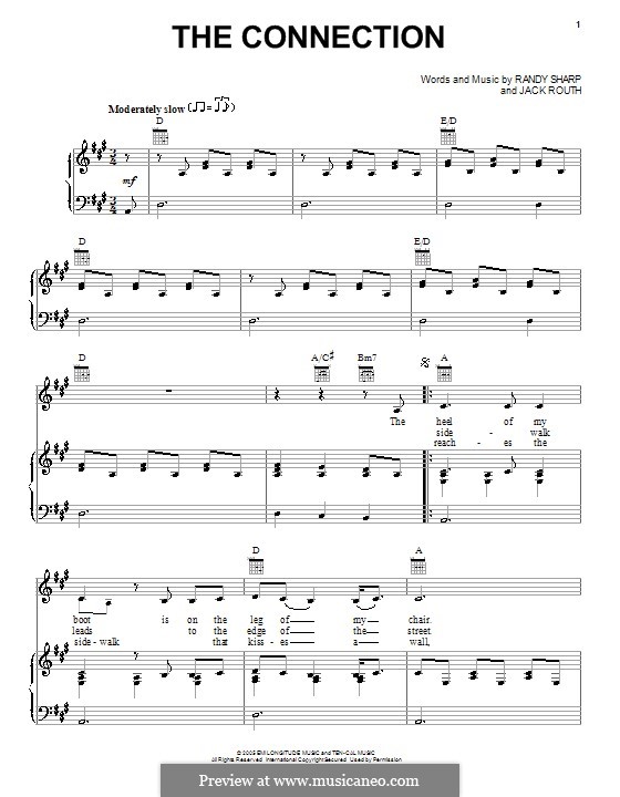 The Connection: For voice and piano (or guitar) by Jack Routh, Randy Sharp