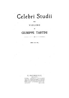 Etudes for Violin: Etudes for Violin by Giuseppe Tartini