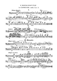 Symphony No.1 in C Minor, Op.11: Excerpts for bassoon by Felix Mendelssohn-Bartholdy