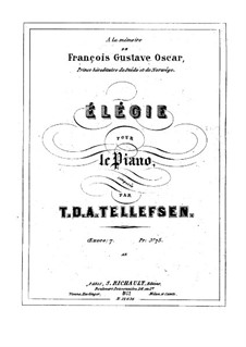 Elegy, Op.7: Elegy by Thomas Tellefsen