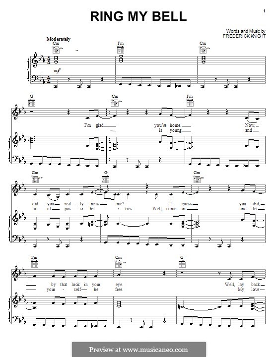 Ring My Bell by Anita Ward - Guitar Chords/Lyrics - Guitar Instructor