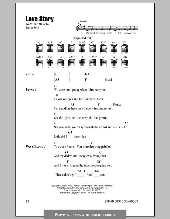 Lyrics And Chords With Chord Boxes