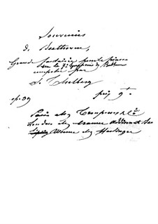 Fantasia on Symphony No.7 by  Beethoven, Op.39: Fantasia on Symphony No.7 by  Beethoven by Sigismond Thalberg