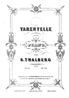 Tarantella in C-Minor, Op.65: Tarantella in C-Minor by Sigismond Thalberg