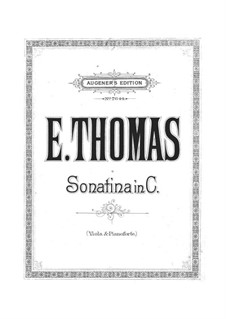 Sonatina in C Major for Viola and Piano: Sonatina in C Major for Viola and Piano by Emile Thomas