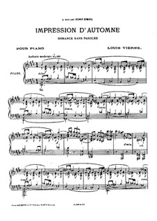 Two Pieces, Op.7: Two Pieces by Louis Vierne