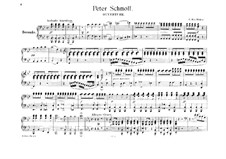 Peter Schmoll und seine Nachbarn (Peter Schmoll and his Neighbours), J.8 Op.8: Overture, for piano four hands by Carl Maria von Weber