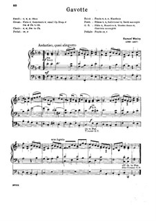 Gavotte in F Major: For organ by Samuel Wesley