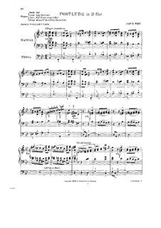 Postlude in B Flat Major: Postlude in B Flat Major by John Ebenezer West