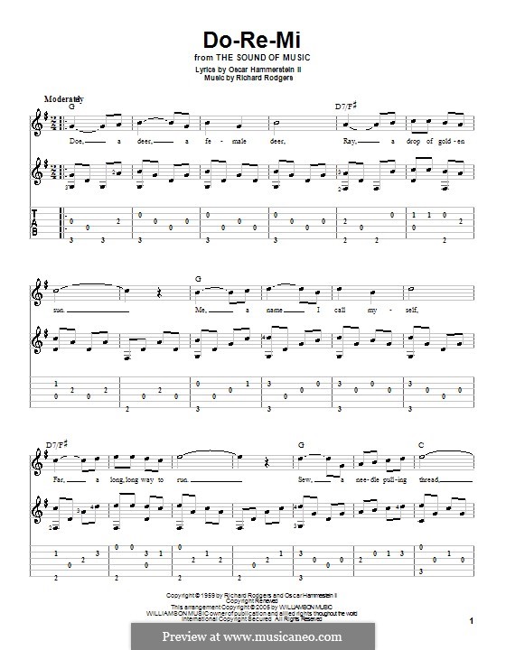 Do-Re-Mi (from The Sound of Music): For guitar by Richard Rodgers