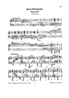 Kujawiak: For piano by Henryk Wieniawski