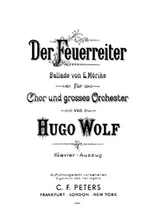 Der Feuerreiter: Der Feuerreiter by Hugo Wolf
