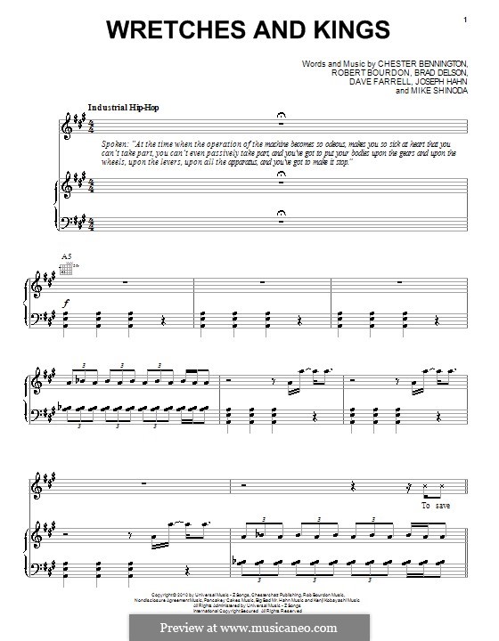 Wretches and Kings (Linkin Park) by B. Delson, C. Bennington, D