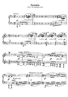 Sonata for Piano in D Minor: For a single performer by Charles Tomlinson Griffes