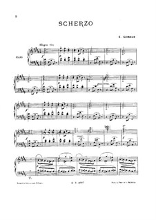 Scherzo for Piano: Scherzo for Piano by Ernest Guiraud