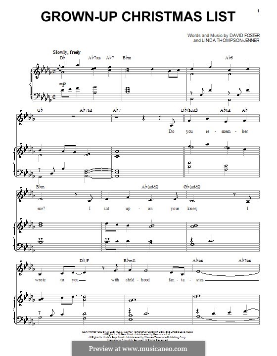 My grown up christmas list barbra streisand