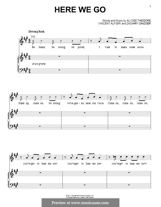 Here We Go (Lemonade Mouth (Movie)) by A.D. Theodore, V. Alfieri, Z