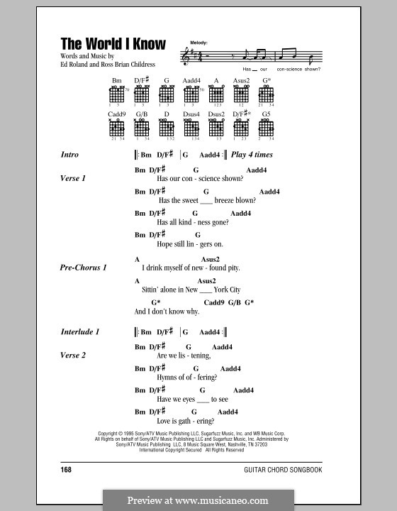 The World I Know (Collective Soul): Lyrics and chords by Ed Roland, Ross Brian Childress