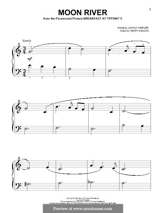 Piano version: Very easy version by Henry Mancini