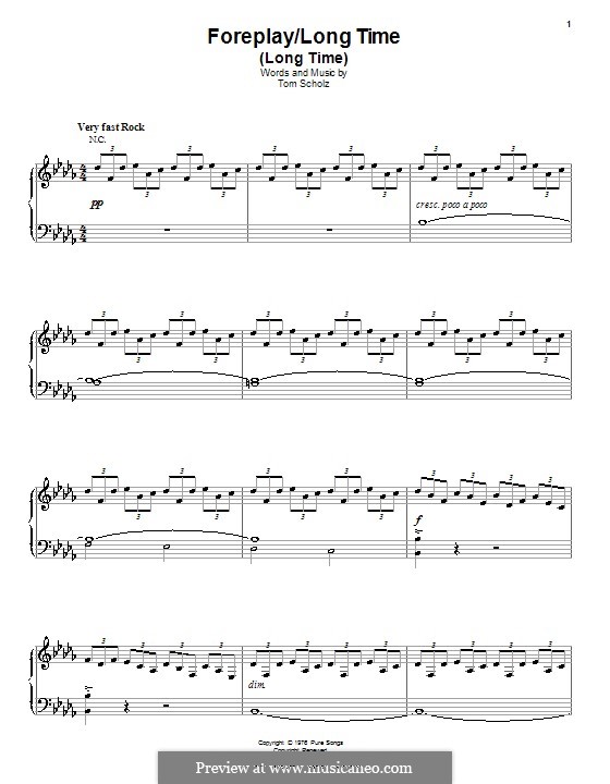 foreplay long time boston by t scholz sheet music on musicaneo foreplay boston sheet music