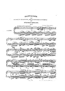 Fantasia on Theme from 'La Juive' by Halevy, Op.31: Fantasia on Theme from 'La Juive' by Halevy by Stephen Heller