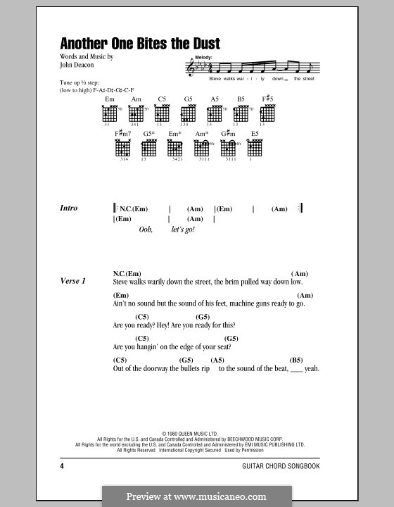 Bite the dust текст. Queen another one bites the Dust табы для бас гитары. Queen - another one bite the Dust на гитаре табы. Queen another one bites the Dust табы. Queen another one табулатура.