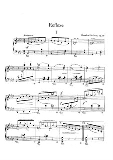 Reflexe. Six Waltzes for Piano, Op.76: Complete set by Theodor Kirchner