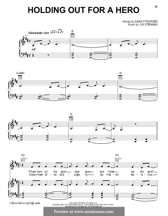 Hold out for a hero песня. Бонни тайлер holding out for a hero ноты для фортепиано. Ноты holding out a hero. Holding out for a hero ноты. Ноты holding out a hero.