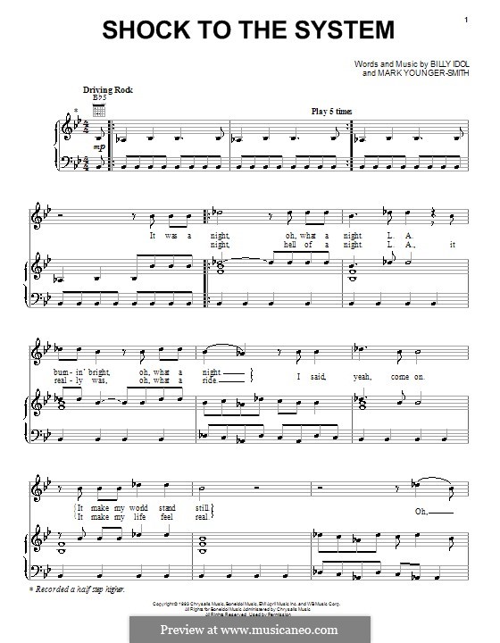 Shock to the System: For voice and piano (or guitar) by Mark Younger-Smith